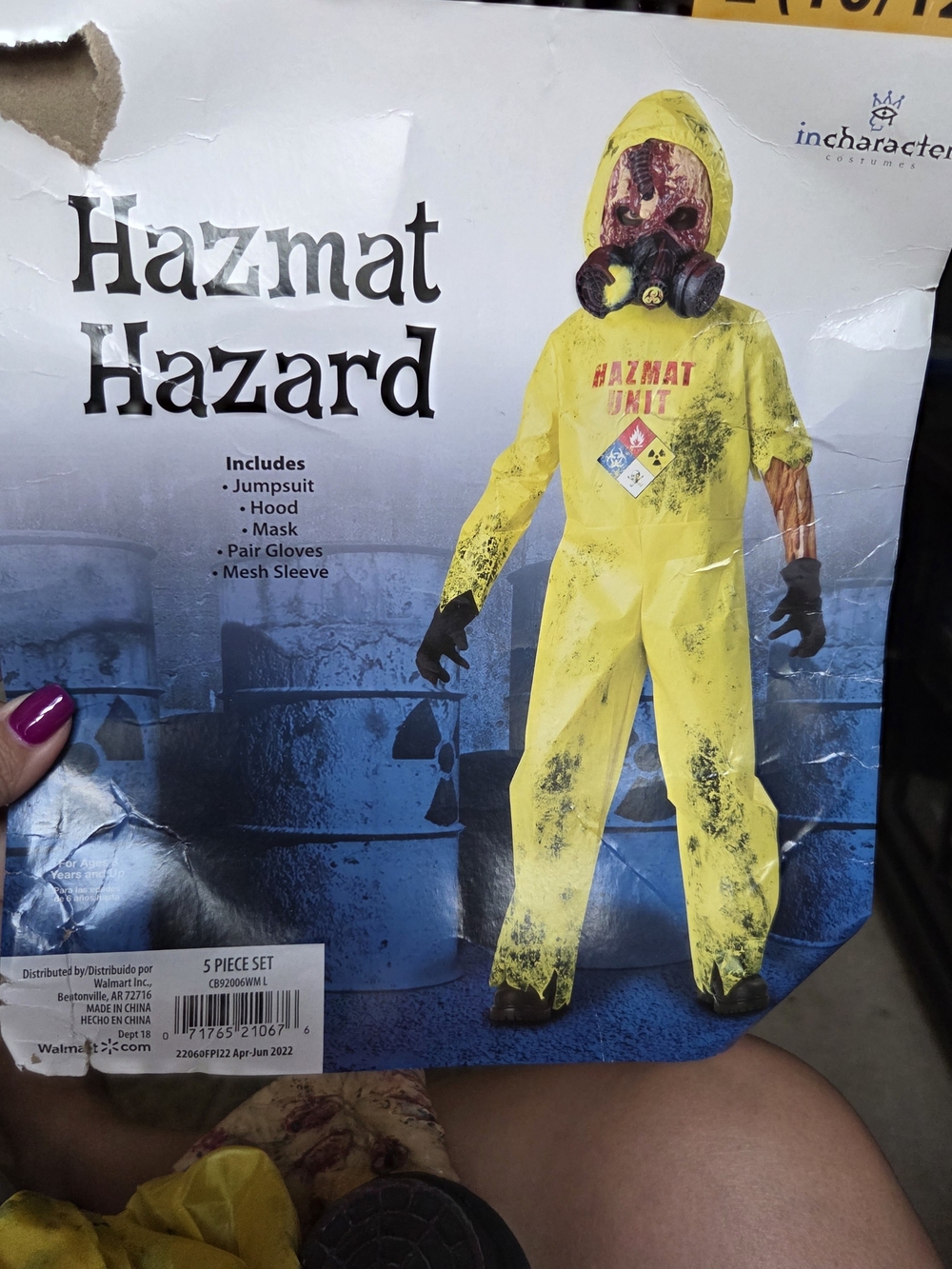 Hazmat Hazard Suit Zombie Apocalypse Size L #halloween #costume